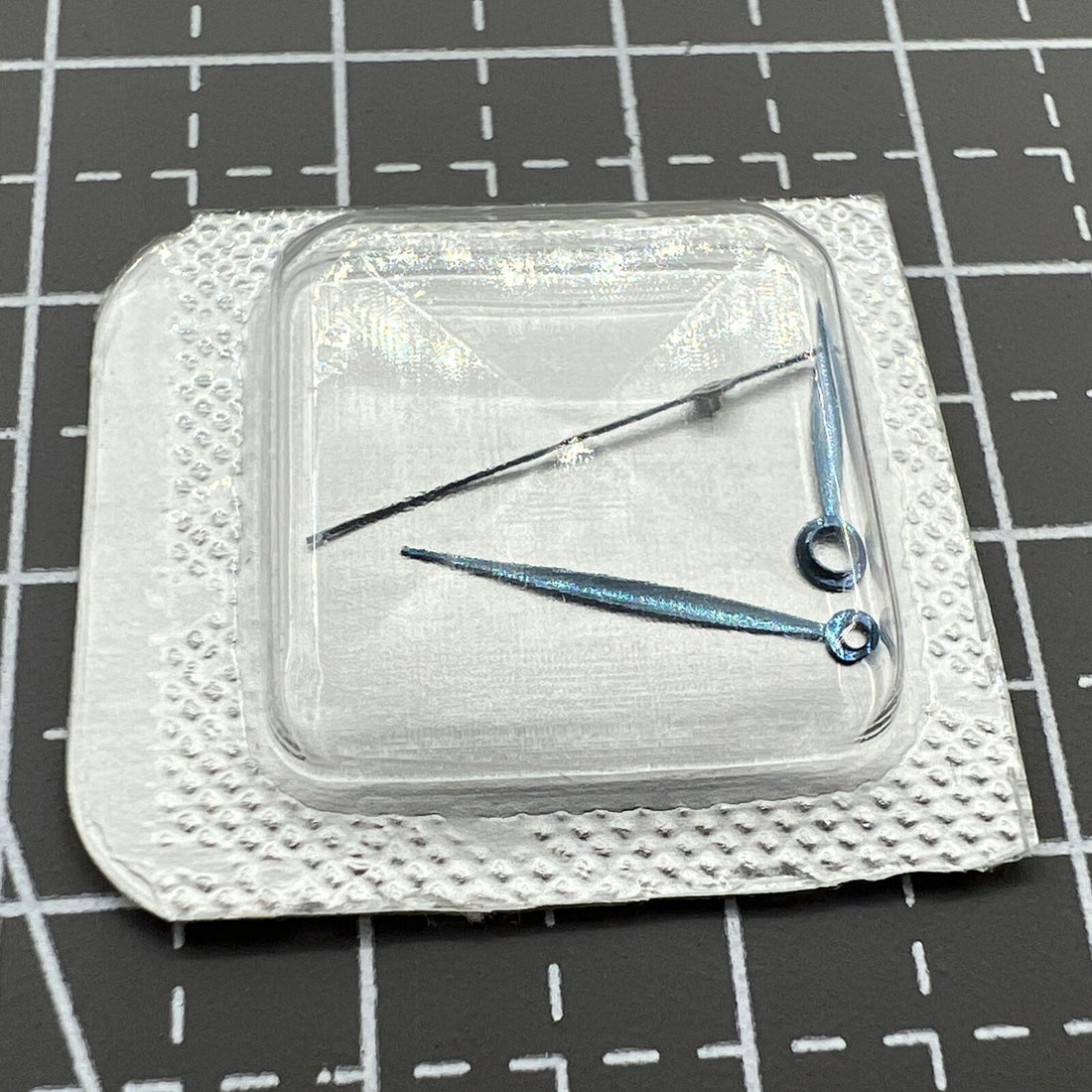 Blue baking finish watch hands for ETA 2892, 2824, 2836 movements, precise and stylish accessory.