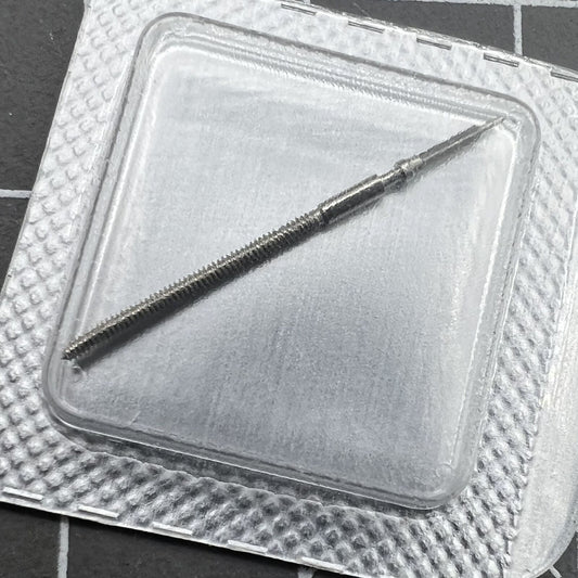 Replacement winding stem for Soprod A10 watch, durable and precise fit for repairs.