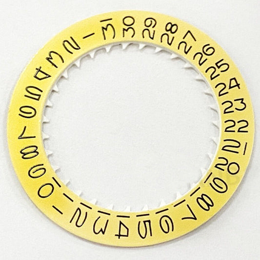 Light Date Disk Wheel with Vintage Black Font for NH35 NH36 watch movement, enhancing classic style and readability.