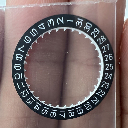 Generic Black Date Disk showing date at 3 o'clock for Miyota 8215 watch movement.