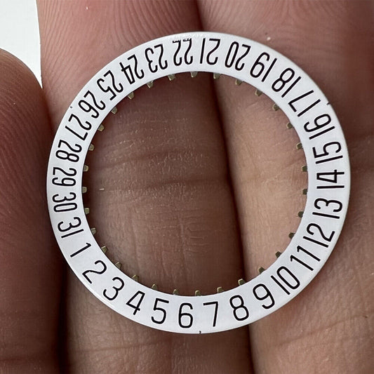 White date disk wheel for ETA2824-2 movement, Generic Date@6 brand replacement part for watch repair.