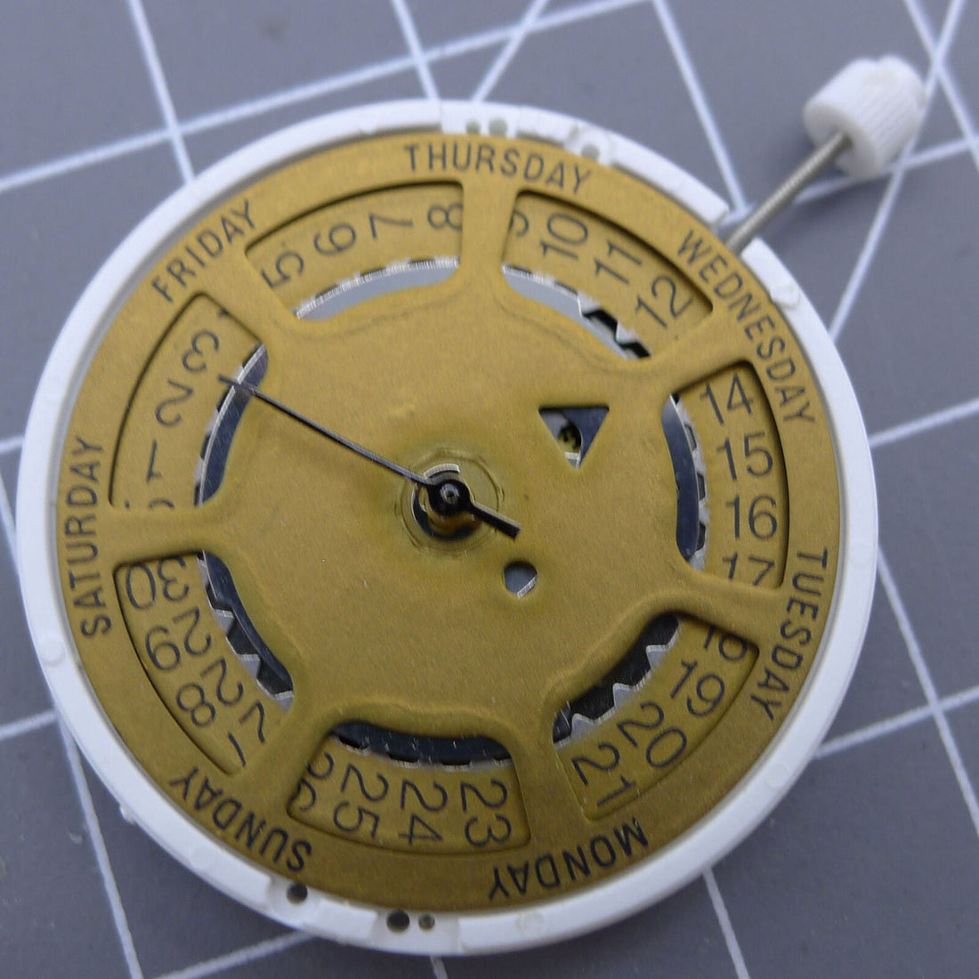 Replacement ISA 1198 Quartz Movement Repair Parts - 3 Hands, Date & Wide Day