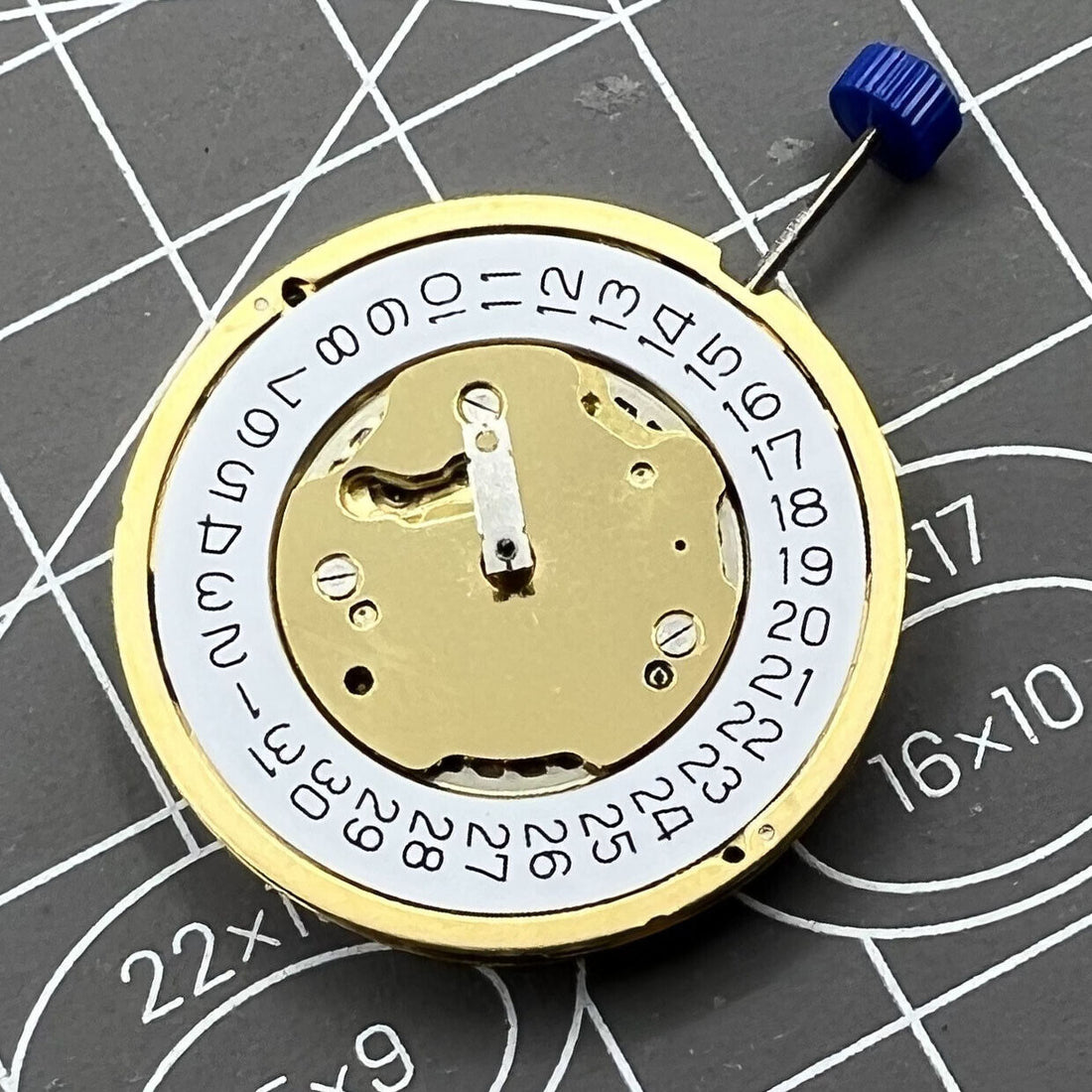 Ronda 5040D Swiss quartz watch movement with chronograph functions for precise timekeeping