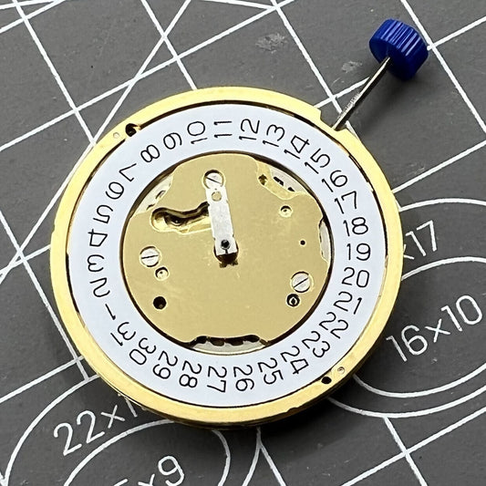 Ronda 5040D Swiss quartz watch movement with chronograph functions for precise timekeeping