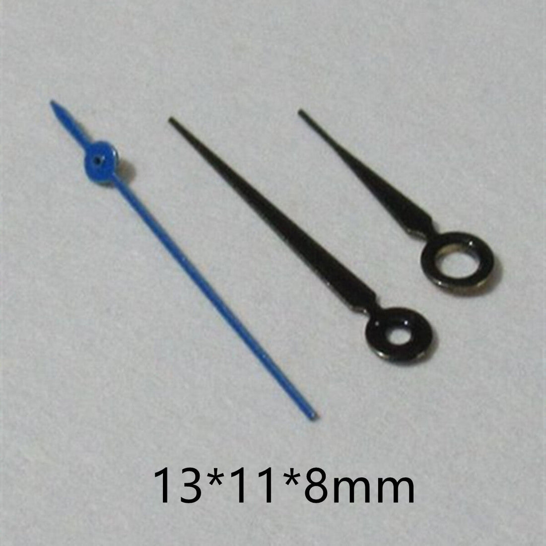Blue second hand set for Miyota 2035 watch movements, black painted, precise accessory.