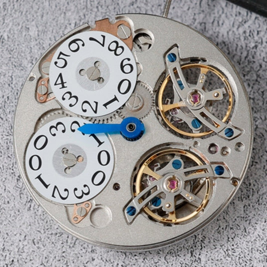 Shanghai JH4019 automatic watch with double balance wheel, precise mechanical movement, Chinese craftsmanship.