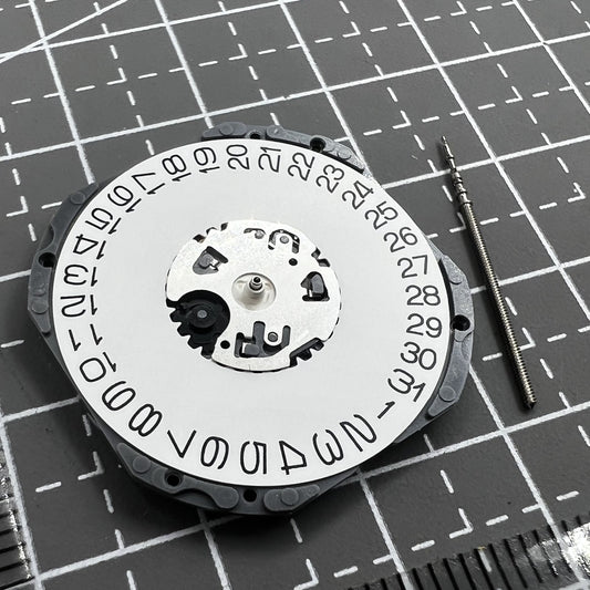 Japan Epson Hattori VJ52B quartz watch movement with date display for precise timekeeping