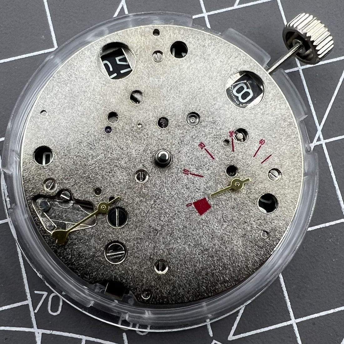 Seagull ST2530 watch movement showcasing automatic mechanical design with date function.