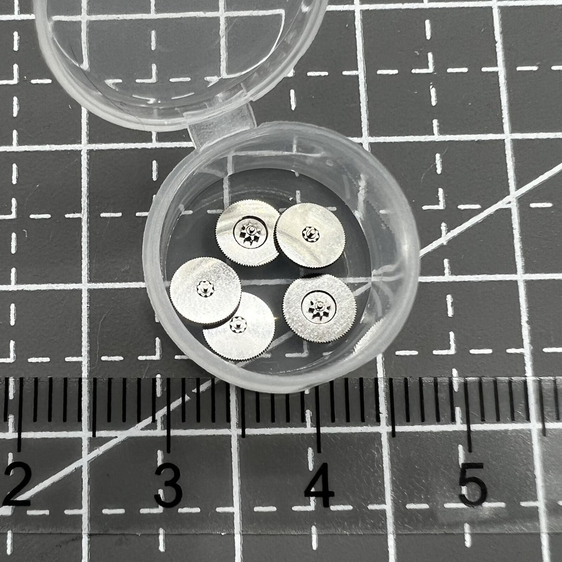 Set of 3 automatic reversing wheels for 6309 watch movement, precision parts.