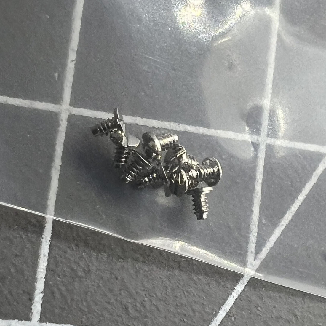 Intermediate Date Wheel Cover Screws for ETA 2824/2836 movement, precision watch accessory.