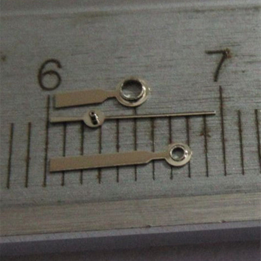 Grey silver square pointed watch hand, 7mm, compatible with Miyota 2035, 2115, 2105 models.