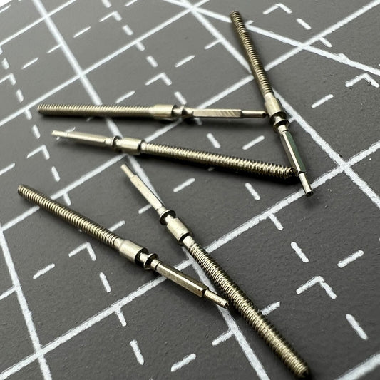 Pack of 5 winding stems for 6309 movement watches, compatible spare parts for precise repairs.