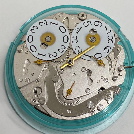 Seagull ST2525 automatic watch movement with big date at 12, precision mechanical craftsmanship.