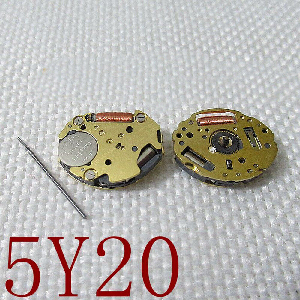 Miyota 5Y20 quartz movement watch part for precise timekeeping and reliable repairs.