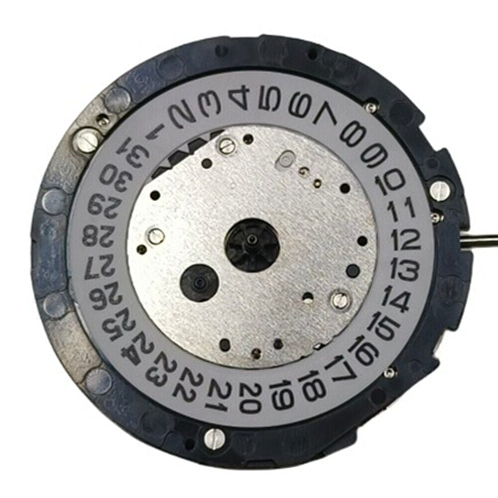 Miyota 6S10 quartz watch movement with date at 3 o'clock, genuine Japan made for precise timekeeping.
