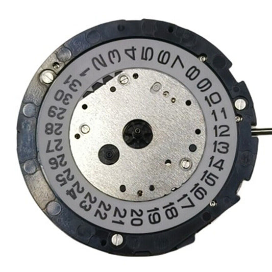 Miyota 6S10 quartz watch movement with date at 3 o'clock, genuine Japan made for precise timekeeping.