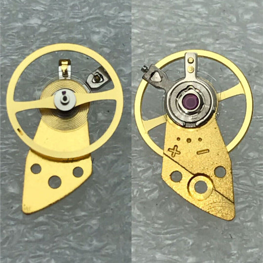 Japan Made Golden Complete Balance Wheel with Splint for Miyota 8205 8200, high-precision watch component