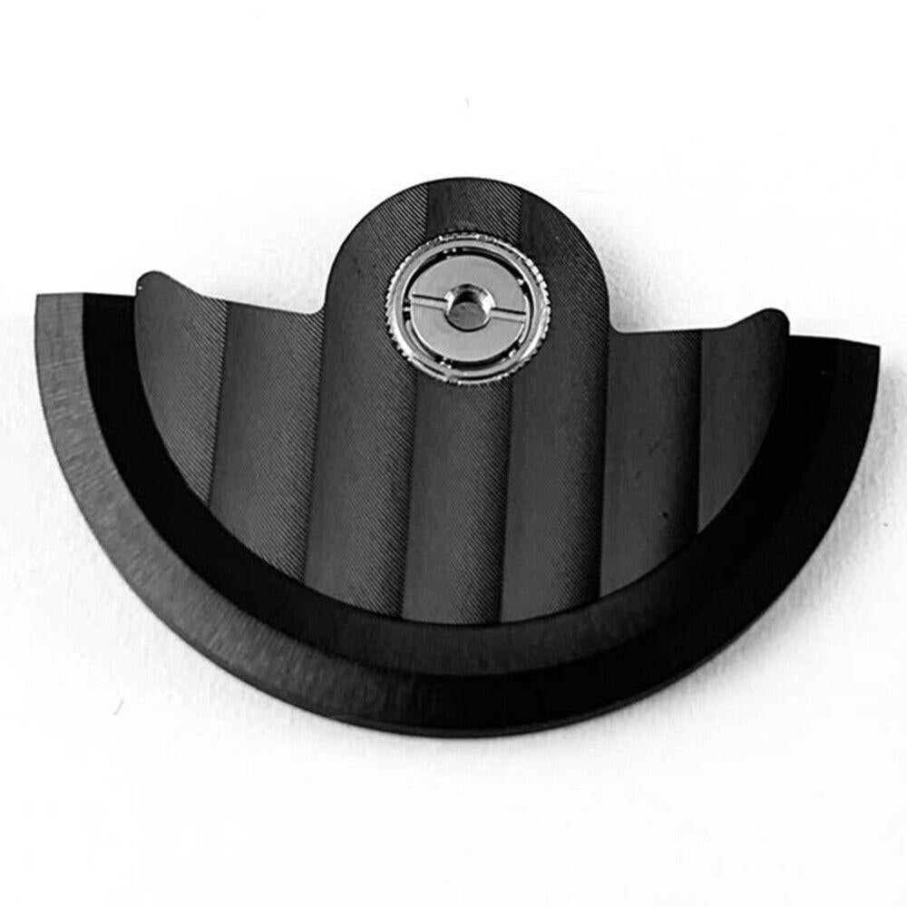 Black Line Wave carved rotor for Miyota NH35 NH36 watch movement, enhancing precision and style.
