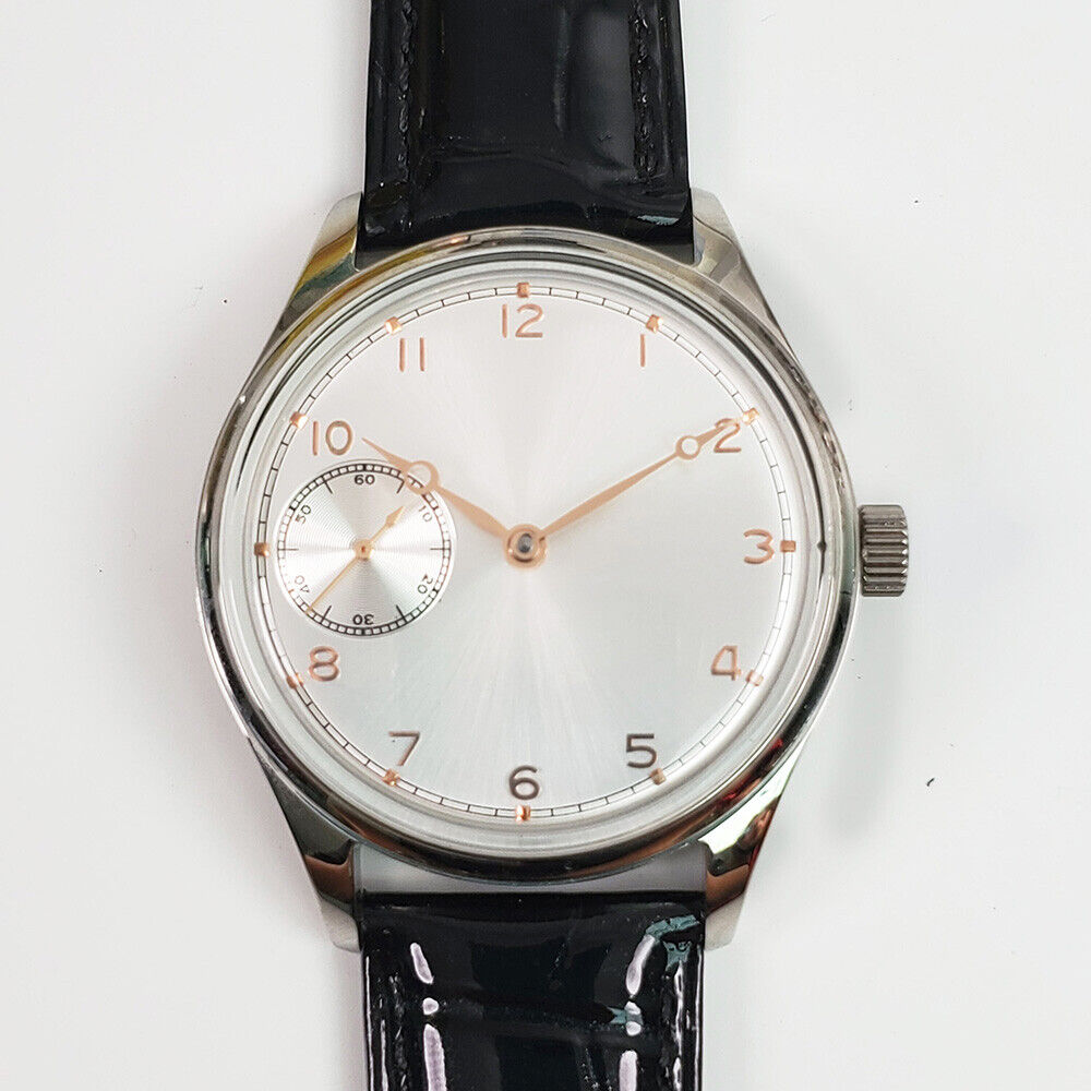 42mm Seagull men?s watch with ST3600 manual mechanical movement and white dial, elegant design