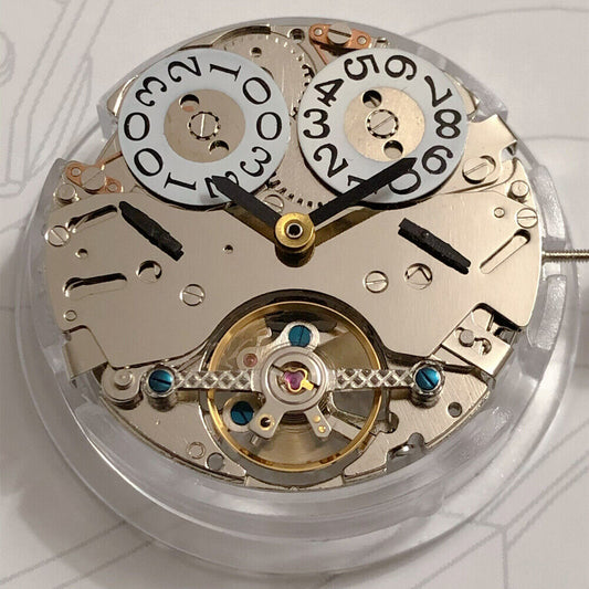 SHANGHAI watch accessory with multifunctional automatic movement and single calendar at 12 o'clock.