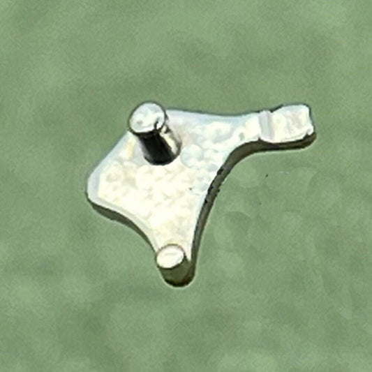 Setting lever for ETA802.002 movement, durable watch repair part for precise time adjustments.