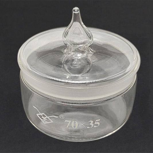 70x35mm glass alcohol cup for precise watch repair cleaning.