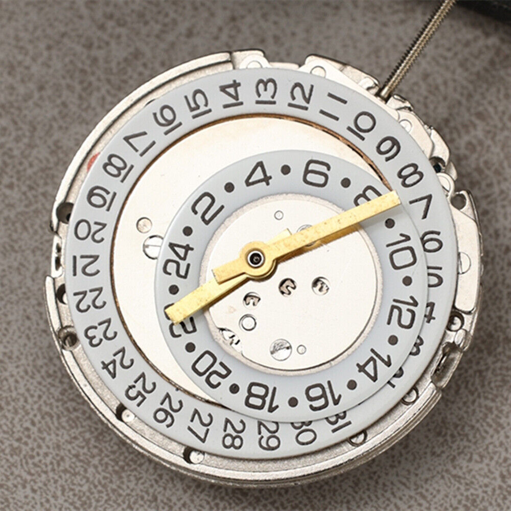 Dandong automatic watch with 24-hour display, date at 3 o'clock, multifunctional dial in stainless steel case