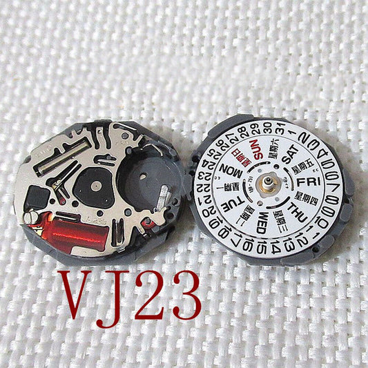Hattori Epson TMI VJ23 quartz watch movement, Japan-made, precise timekeeping for watch accessories.