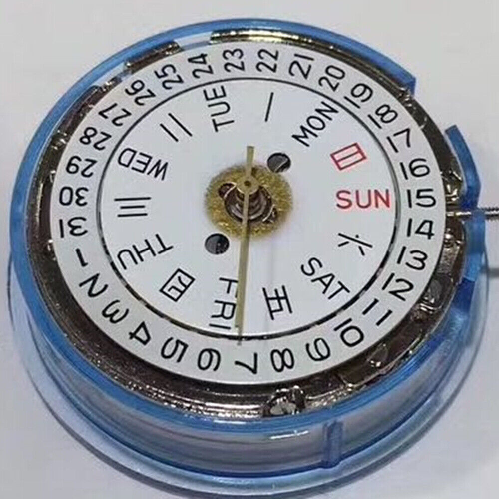 Segaull 2813 automatic watch movement with double calendar, precision mechanical design, China made.