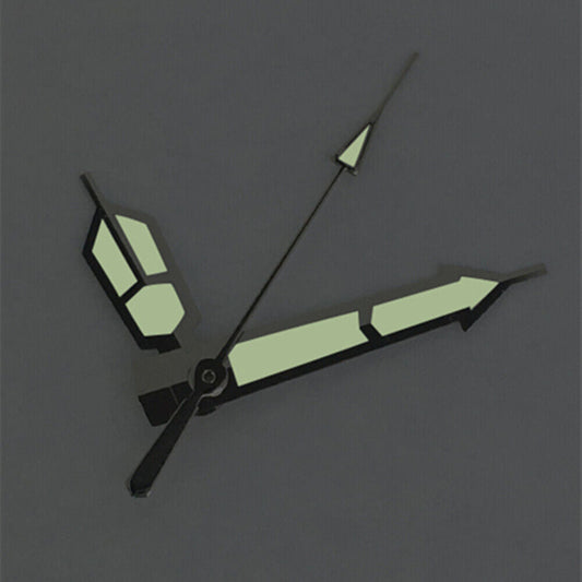 Silver trim classic green lume watch hands for ETA2836/2824 movement, perfect for precise timekeeping accessories.
