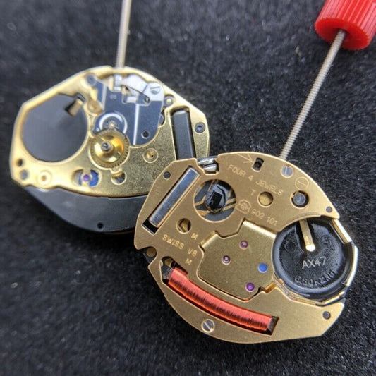 Original ETA902.101 watch quartz movement, Swiss-made 3 hands replacement by ETA, ideal for precise timekeeping.