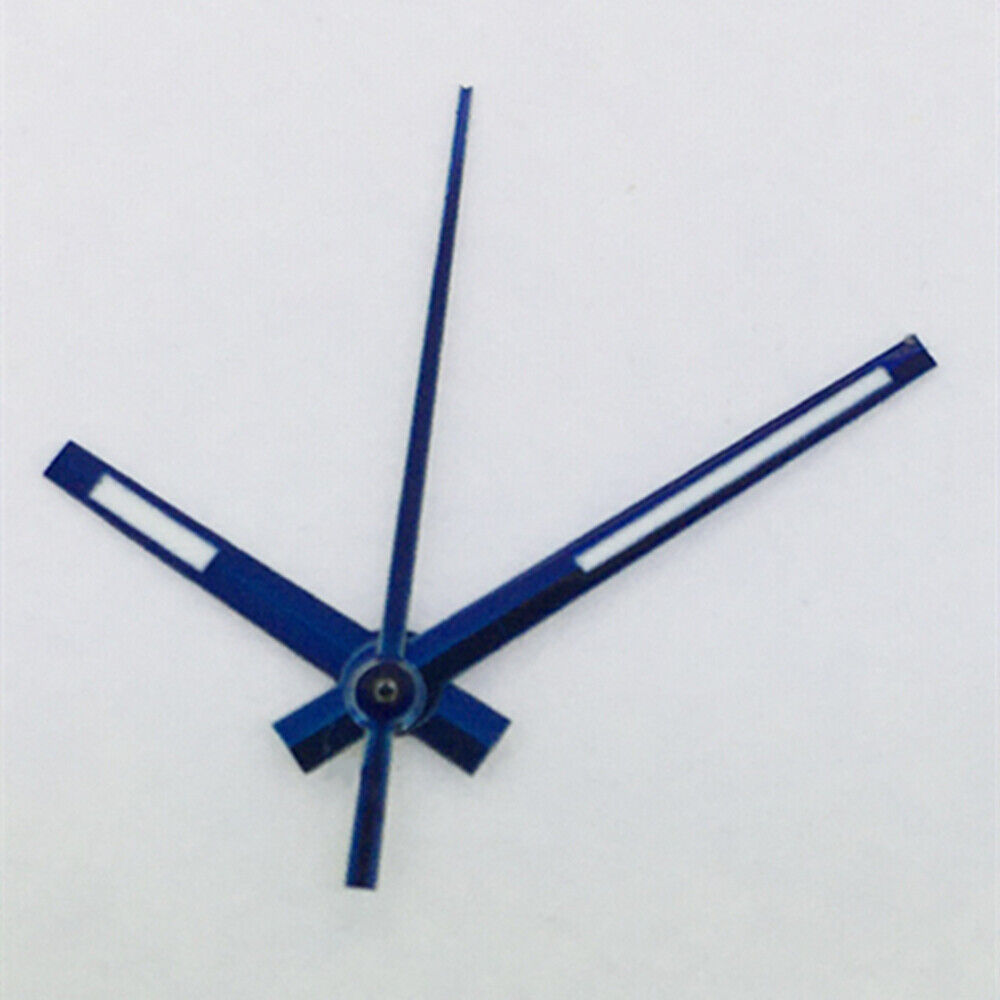 Blue-trimmed luminous watch hands with green glow for Asian 8215/2813/8205 movements.