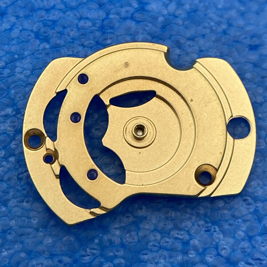 Golden auto main wheel bridge splint for PT5000 ETA2824 movement, enhancing watch repair precision.