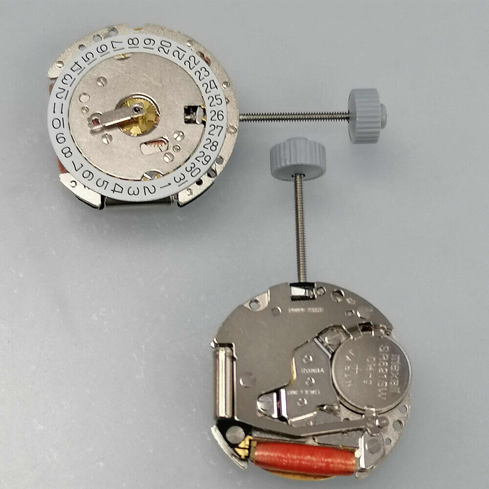 Ronda 775 Swiss quartz watch movement with date display at 3 o'clock for precise timekeeping.