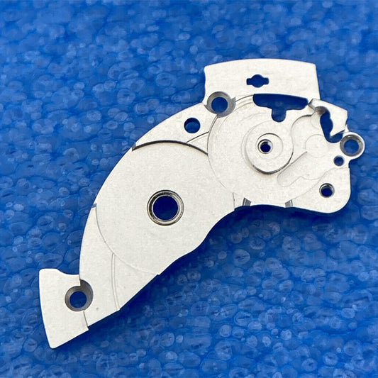 PT5000 Silver mainspring wheel bridge splint by Generic, compatible with ETA2824 movement for watch repair.