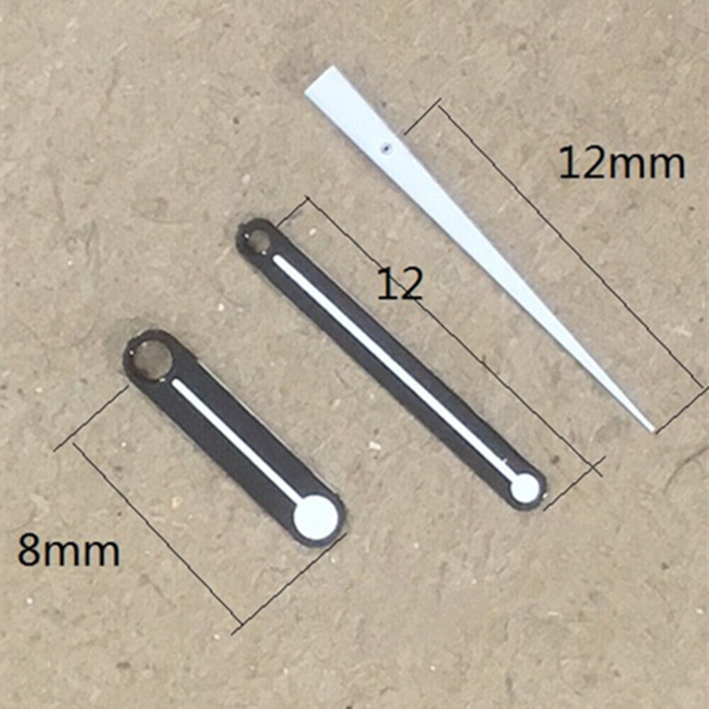 12mm white round point second hand for Miyota 7T35 quartz watch movement.
