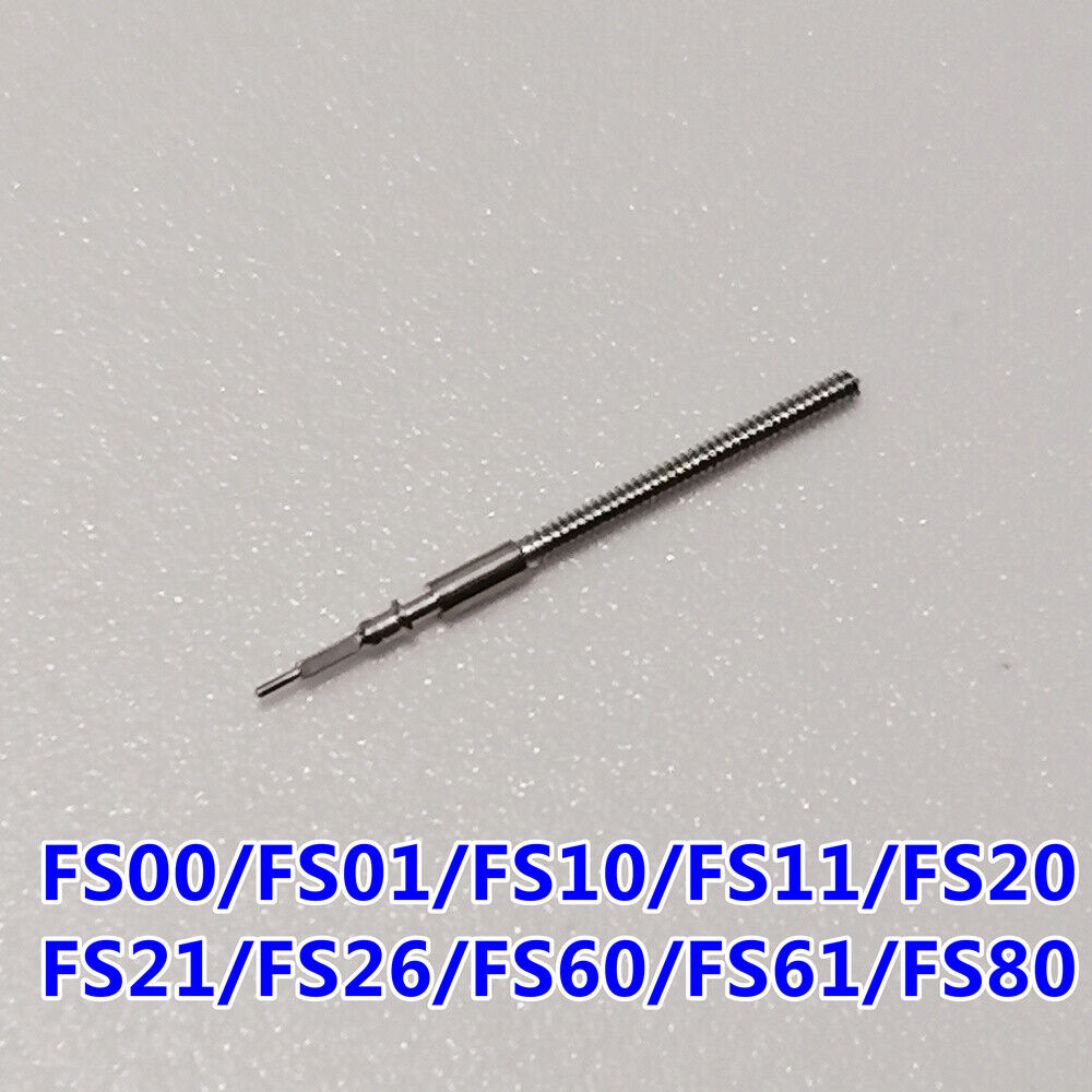 Set of 5 FS series watch winding stems compatible with FS00-FS80 movements for precise time adjustment.