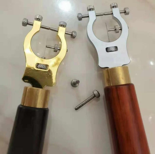 Watch Repair Tool Truing Caliper with steel pivot protector for precise watch adjustment.