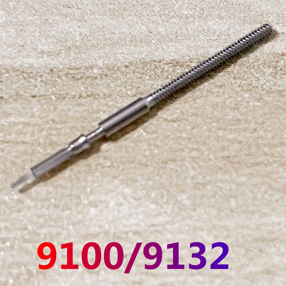 Set of 2 replacement winding stems for Miyota 9100, 9132 mechanical watch movements.