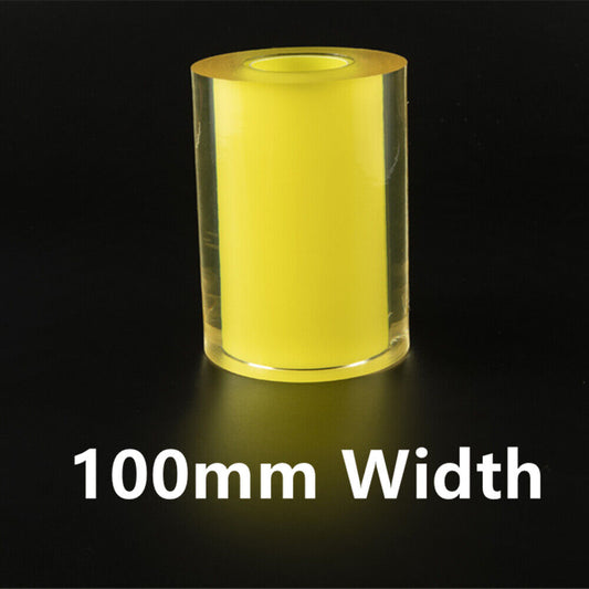 Transparent protective film for 100mm silver watch band, guards jewelry from scratches and wear