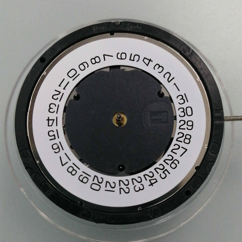 ETA G10.712 Swiss Made quartz watch movement with 3 hands and date function, precision craftsmanship.