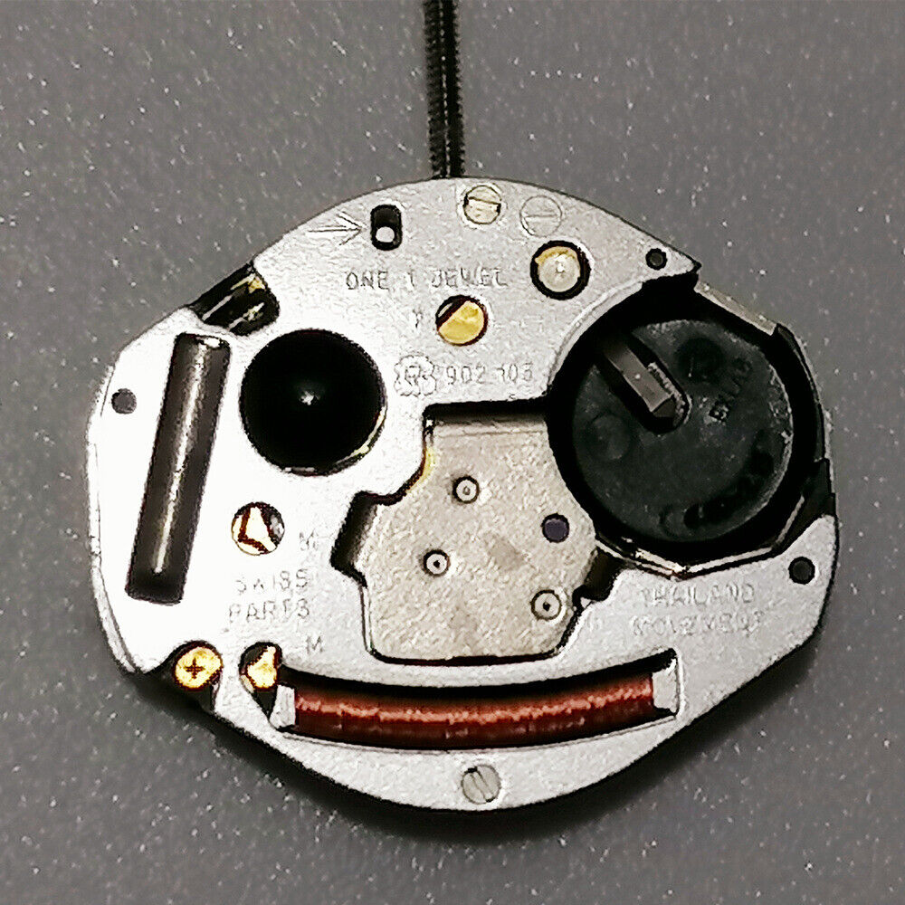 ETA 902.105 Swiss quartz watch movement with 3 hands, precise timekeeping for watch accessories.