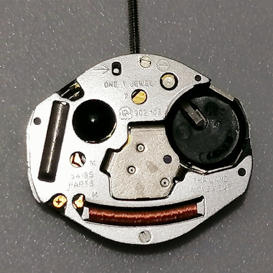 ETA 902.105 Swiss quartz watch movement with 3 hands, precise timekeeping for watch accessories.