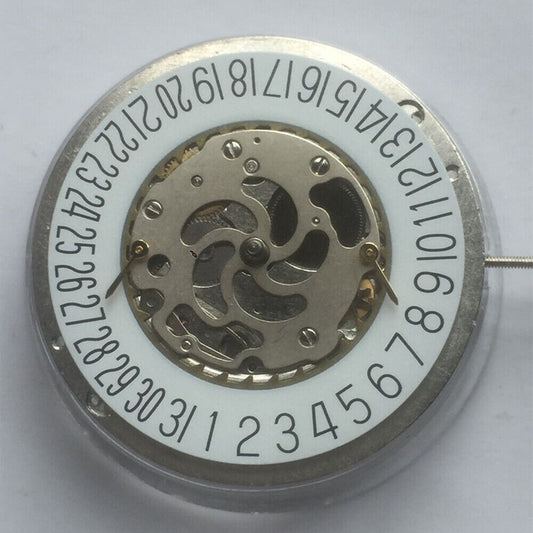China Made kinetic watch with mechanical movement, small seconds at 9 o'clock, stylish accessory.