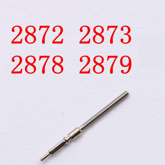 Watch winding stem compatible with ETA 2872/2873/2878/2879 movements, precision fit.