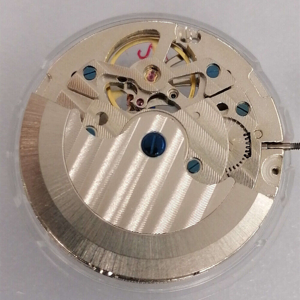 Shanghai Silver Flywheel watch showcasing mechanical movement with three hands, elegant design for watch enthusiasts.