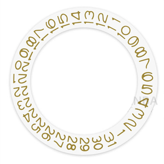 Autumn yellow date wheel for Miyota NH35 NH36 watch movement by Character Disk.