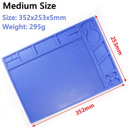 Medium magnetic silicone watch repair pad, thermostable and anti-corrosive, ideal for precise accessory handling.