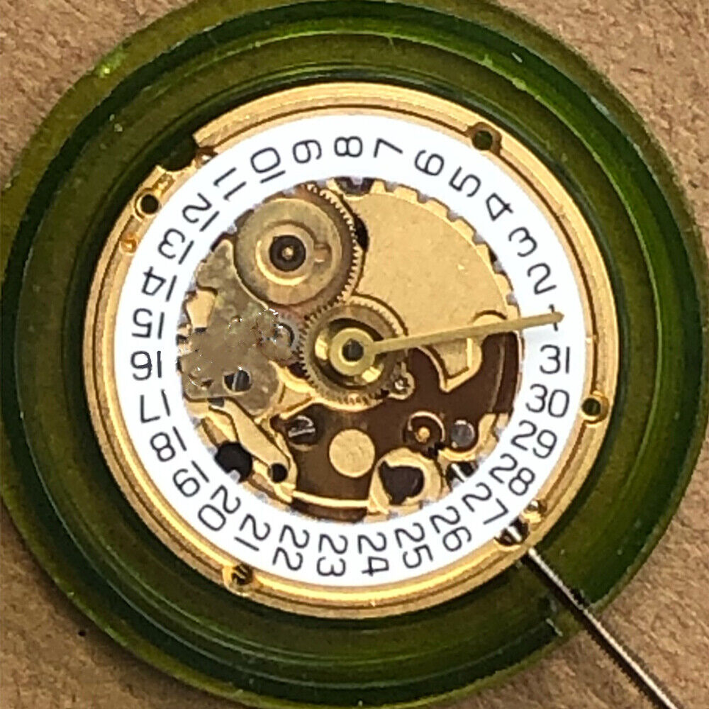 ETA 256.111 V8 Swiss quartz watch movement with white dial, precision replacement by ETA.