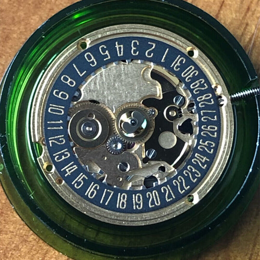 ETA 256.111 V8 Swiss quartz watch movement with black dial, ideal ETA256.141 replacement part.